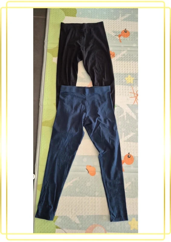 Lot de 2 leggings pour fille